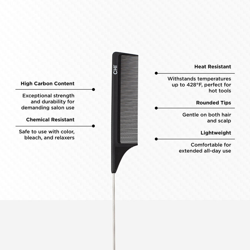 Carbon Pin Tail Comb, , large image number null